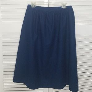 Pendleton Navy Blue Wool Skirt